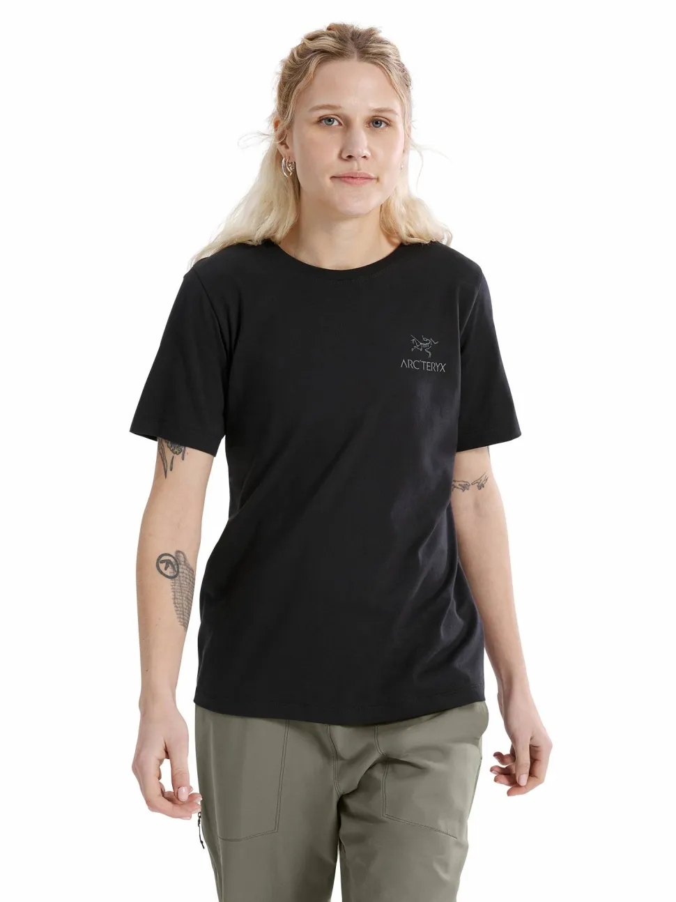 Arc'teryx Women's Kragg SL Cotton Emblem Crew Shirt SS