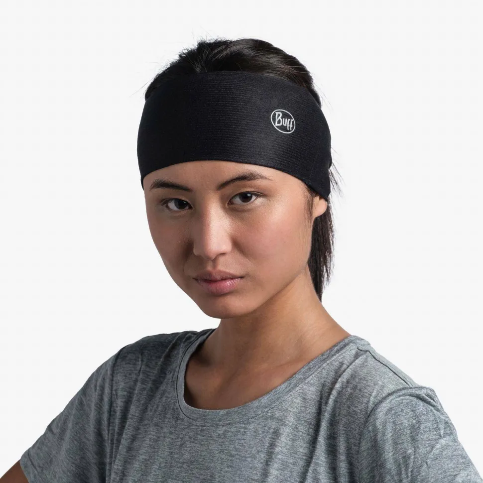 Buff Coolnet UV Ellipse Headband Black Solid