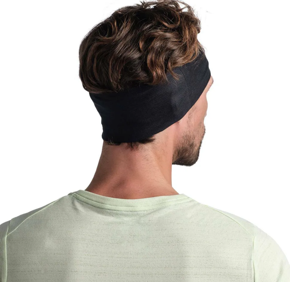 Buff Coolnet UV Wide Headband Black Solid