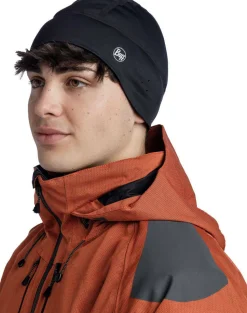 Buff Windproof Beanie Black Solid