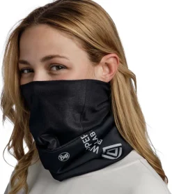 Buff Windproof Neckwarmer Logo Black