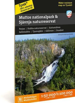 Calazo Muttos Nationalpark & Sjávnja Naturreservat Fjällkarta Tyvek