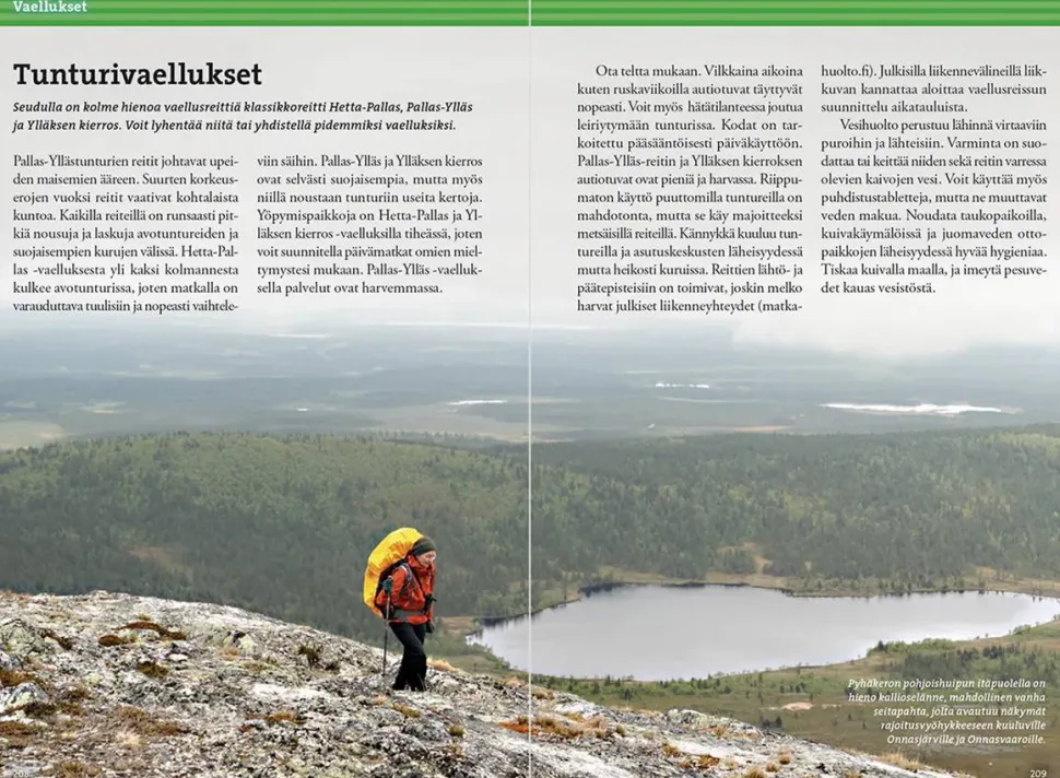 Calazo Pallas-Yllästunturin Retkeilyopas