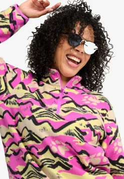 Jack Wolfskin Women's Paw Era 100 Print Half Zip
