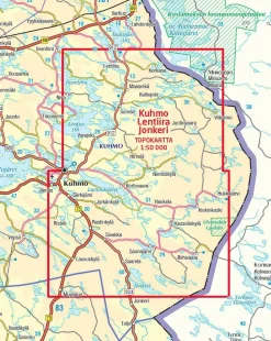 Karttakeskus Kuhmo Lentiira Jonkeri