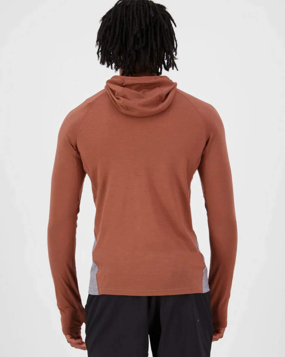 Mons Royale Men's Temple Merino Long Sleeve Hood