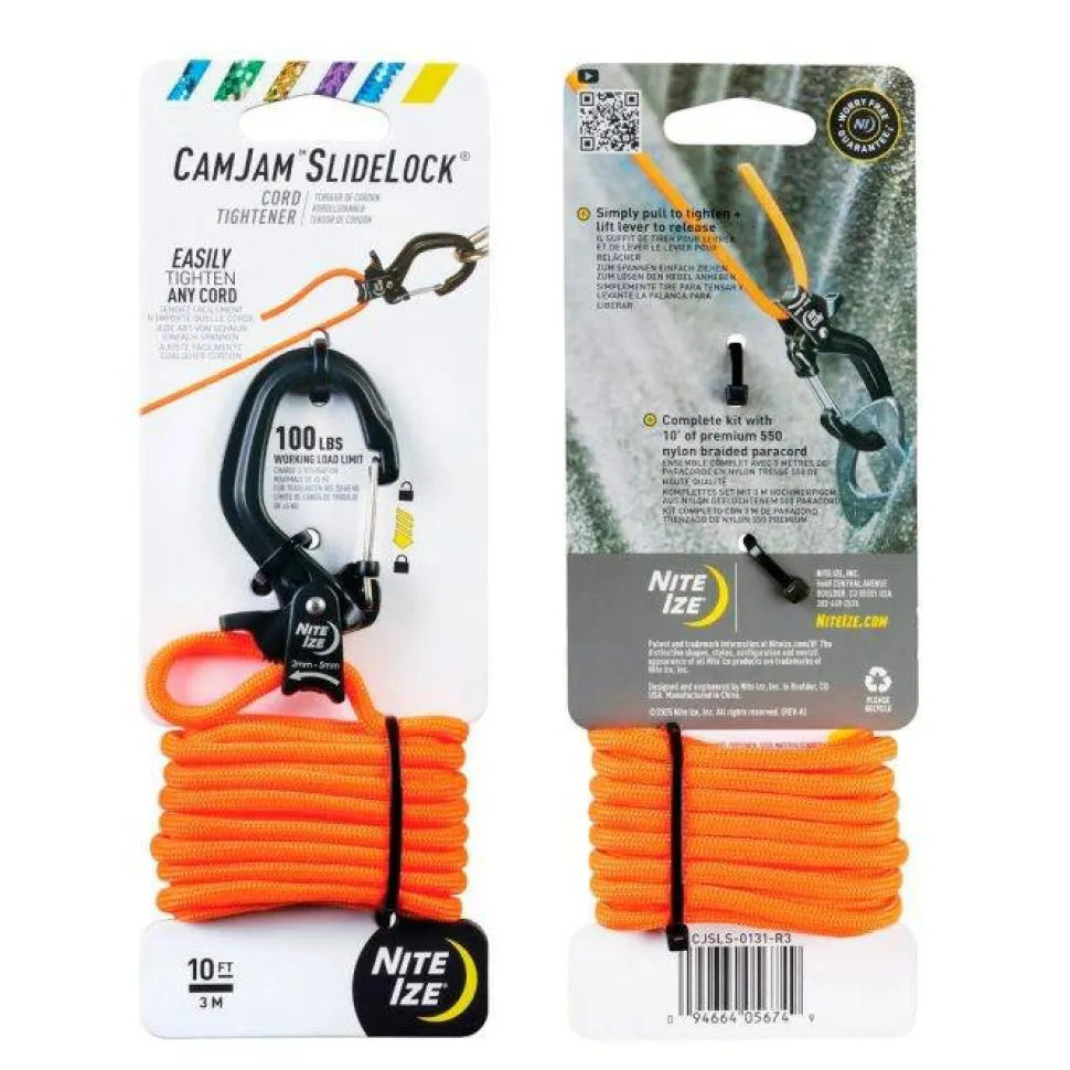 Nite Ize Camjam Slidelock Tightener S + Paracord