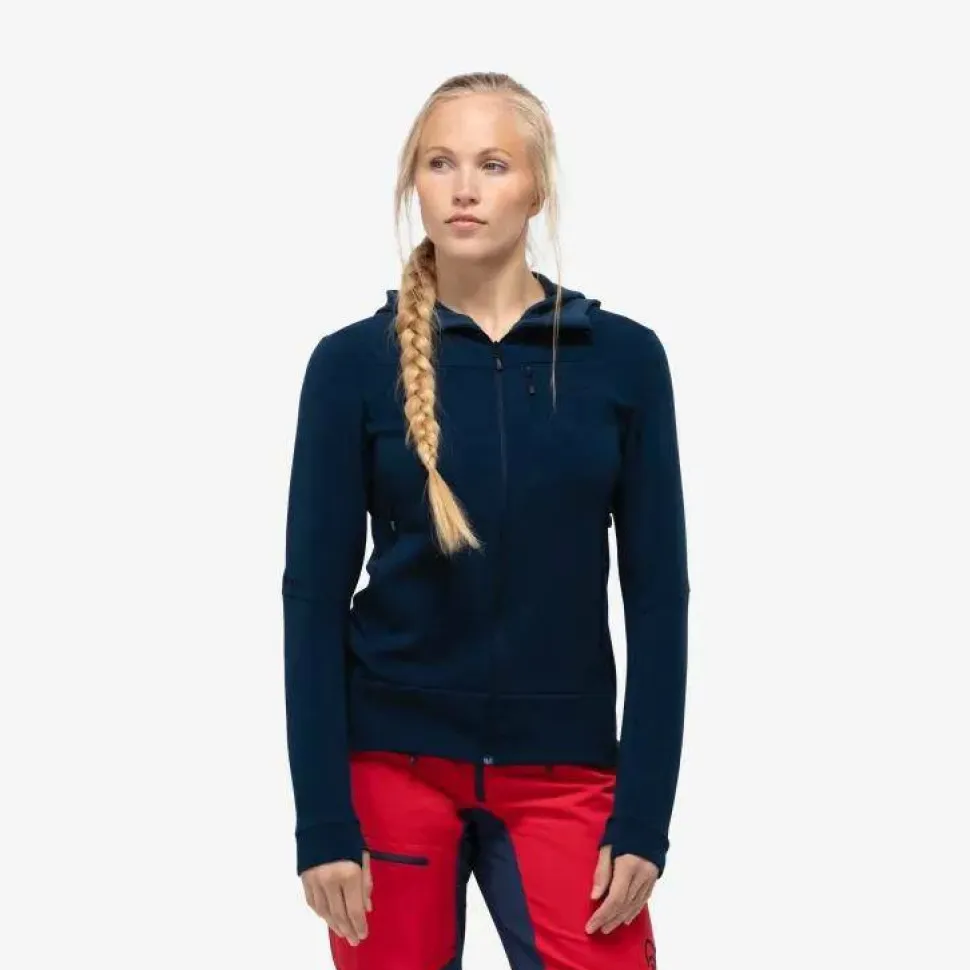 Norrøna Women's Falketind Warmwool Stretch Zip Hood