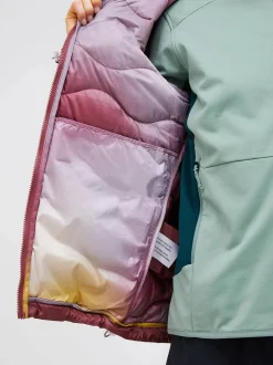 Peak Performance Women's Helium AOP Utility Down Hood - Naisten kevytuntuvatakki