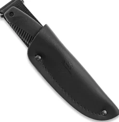 Peltonen Knives M23 Pikkusissi Mustalla Nahkatupella
