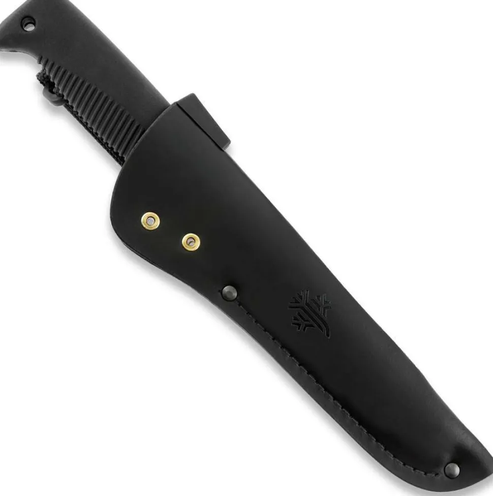 Peltonen Knives Sissipuukko M95 Mustalla Nahkatupella