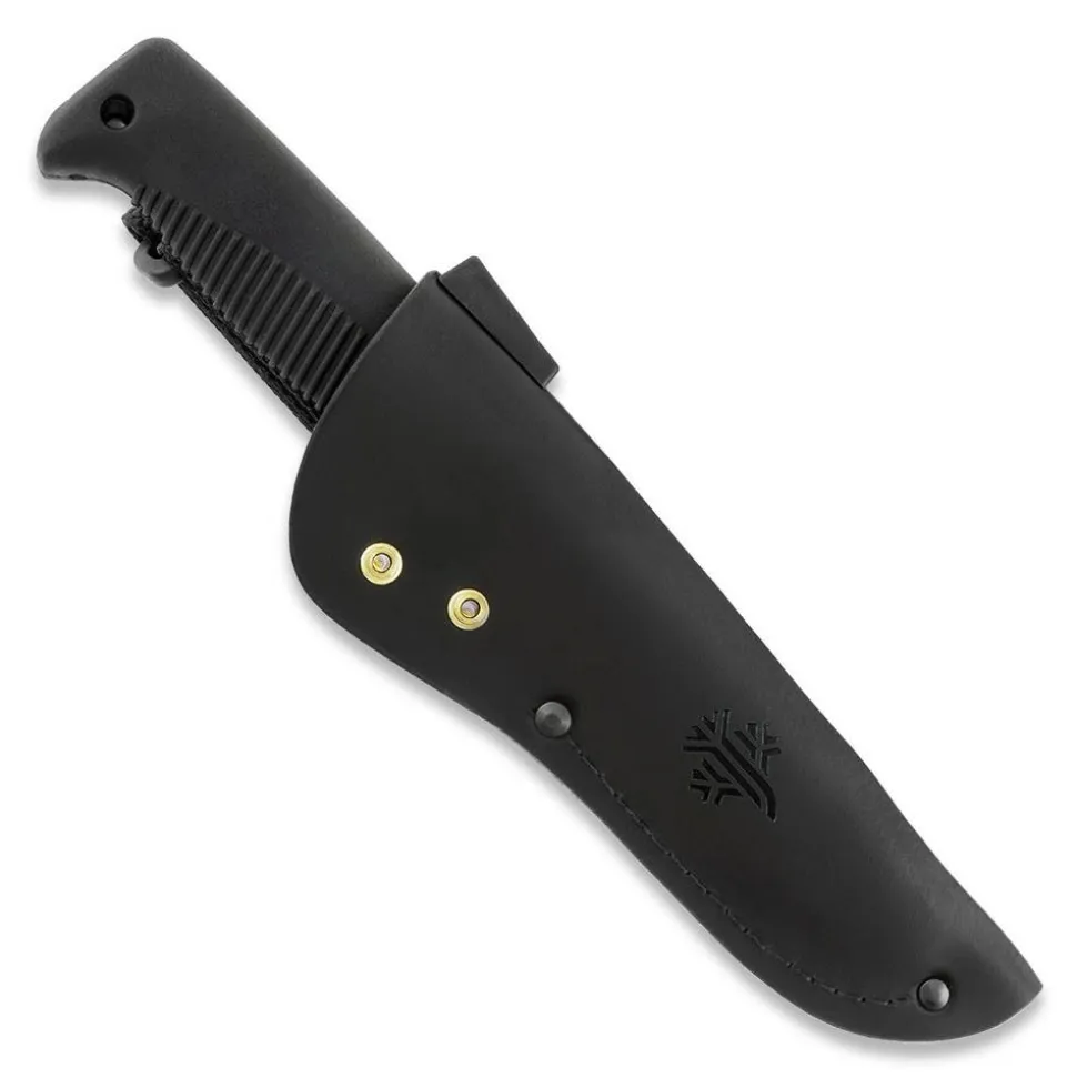 Peltonen Knives Sissipuukko M07 N690 Nahkatupella, Pinnoittamaton
