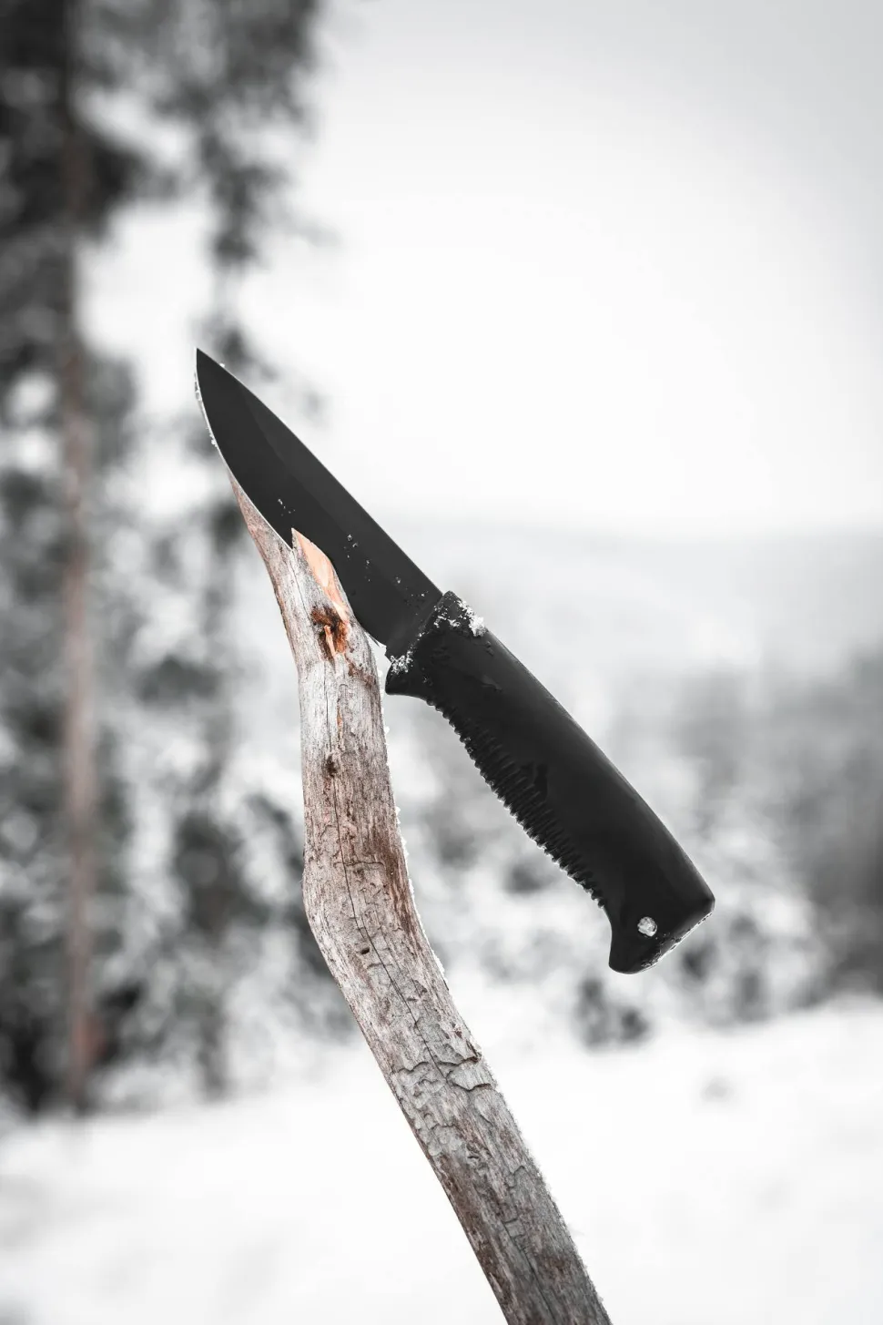 Peltonen Knives Sissipuukko M07 N690 Nahkatupella, Pinnoittamaton