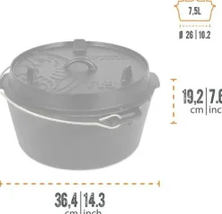 Petromax Dutch Oven Ft9 Flat Base