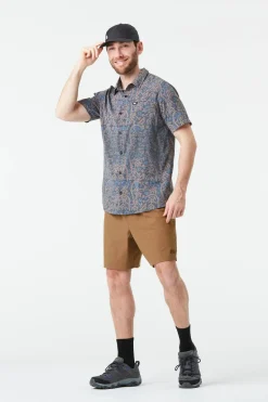 Picture Organic Clothing Men's Klivox Printed Short Sleeve Shirt