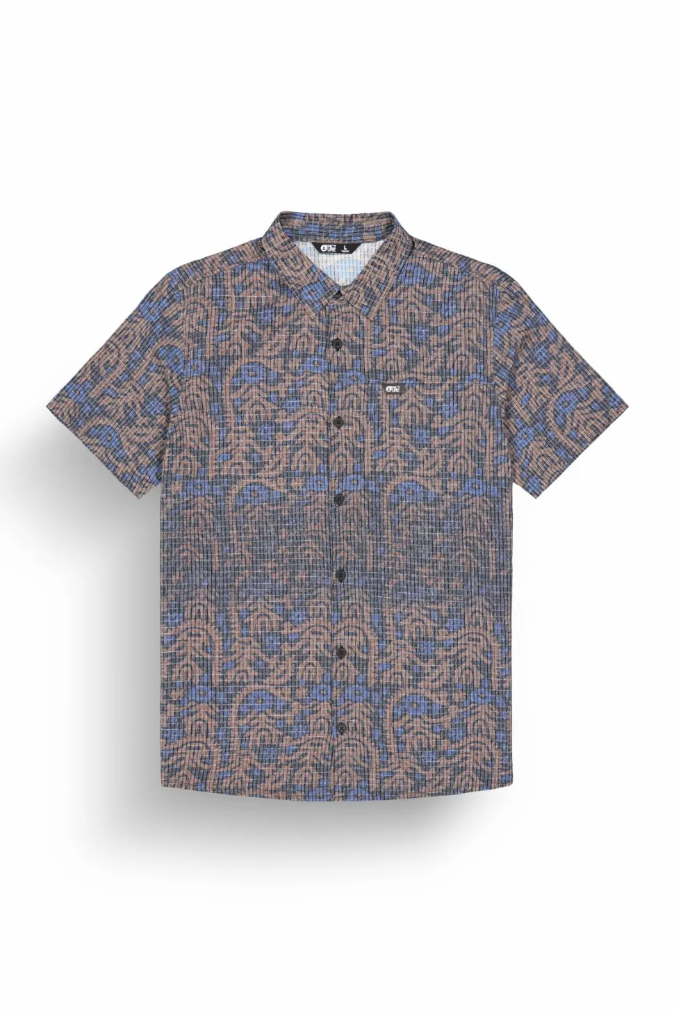 Picture Organic Clothing Men's Klivox Printed Short Sleeve Shirt