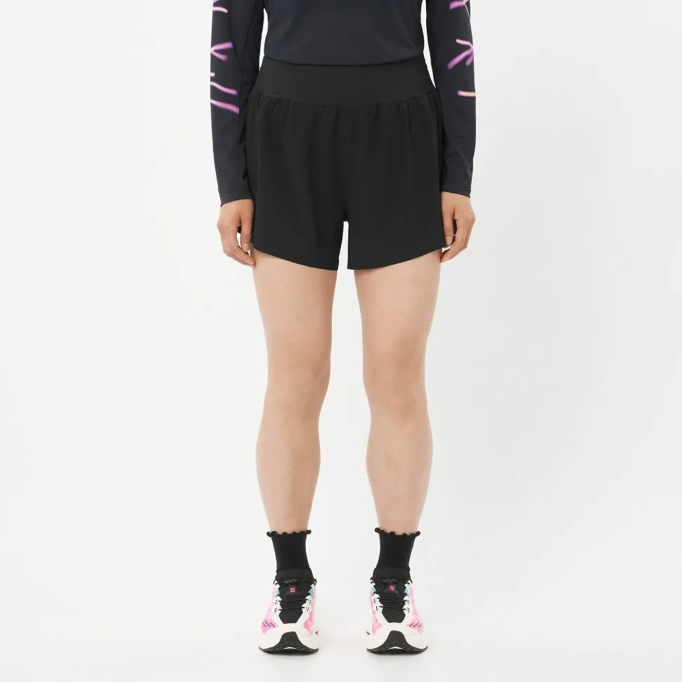 Salomon Women's Sense Aero Stow 4" Shorts