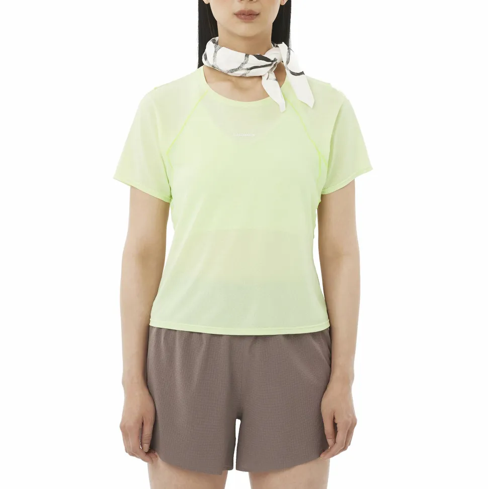 Salomon Women's Shakeout Air Crop Tee