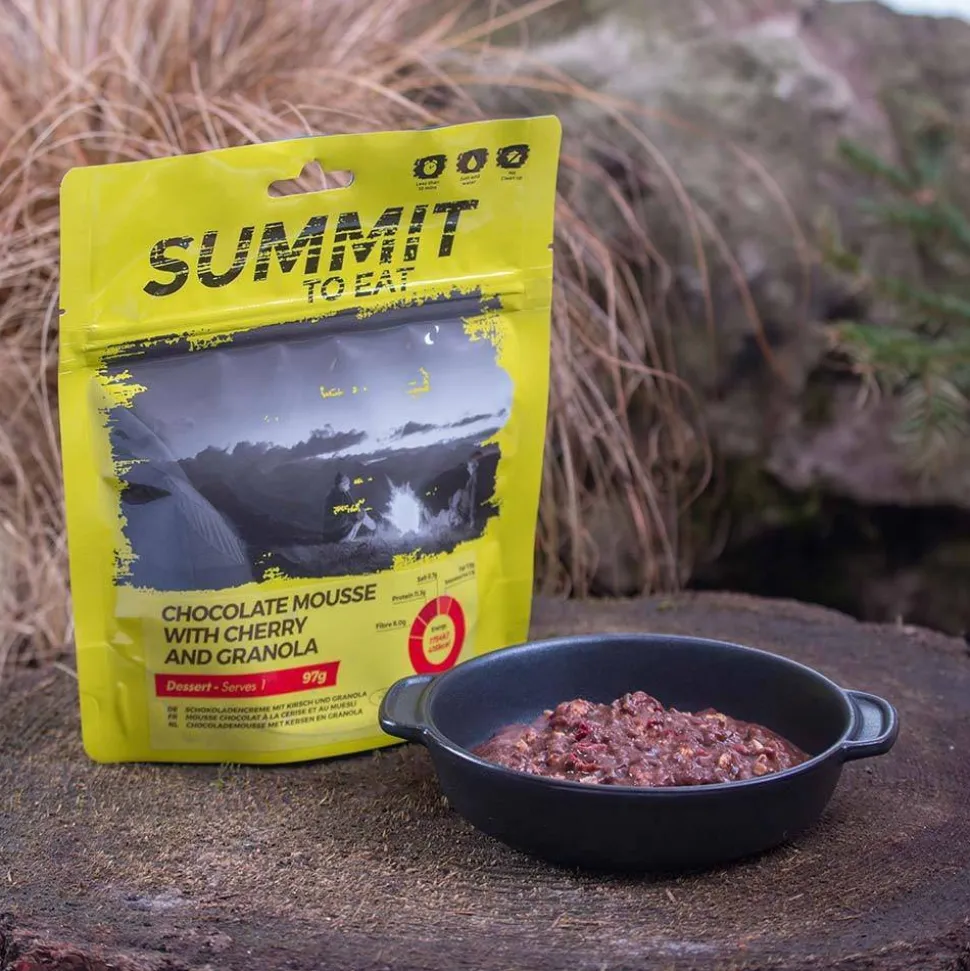 Summit To Eat Chocolate Mousse With Granola & Cherry