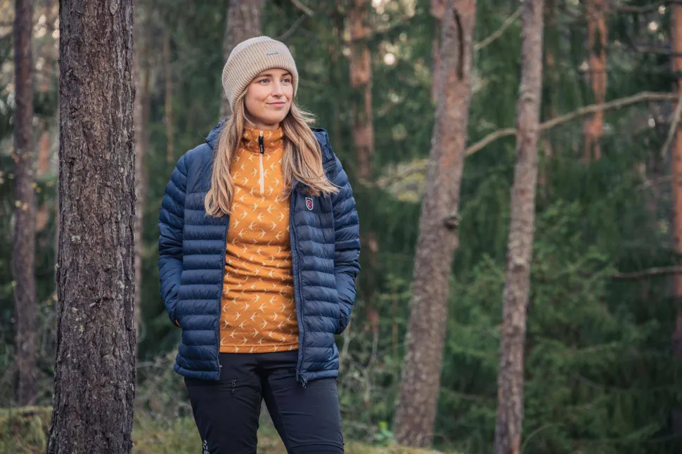 Svala Women's Merino Design Pääsky Zip Neck