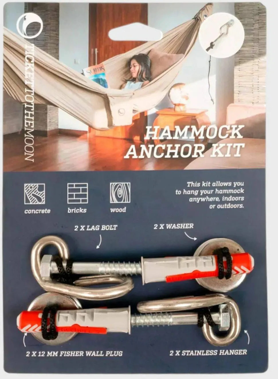 Ticket To The Moon Hammock Anchor
