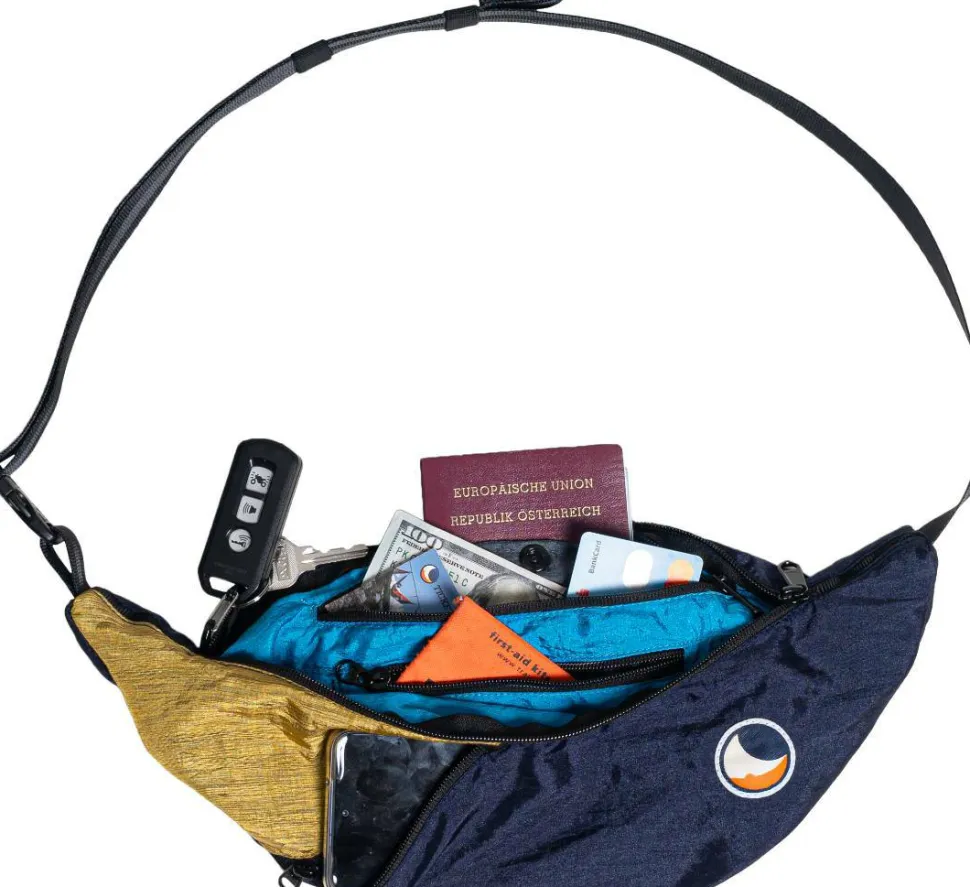 Ticket To The Moon Upcycled Sling Bag