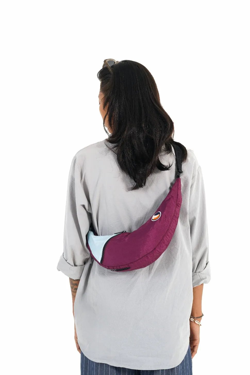 Ticket To The Moon Upcycled Sling Bag
