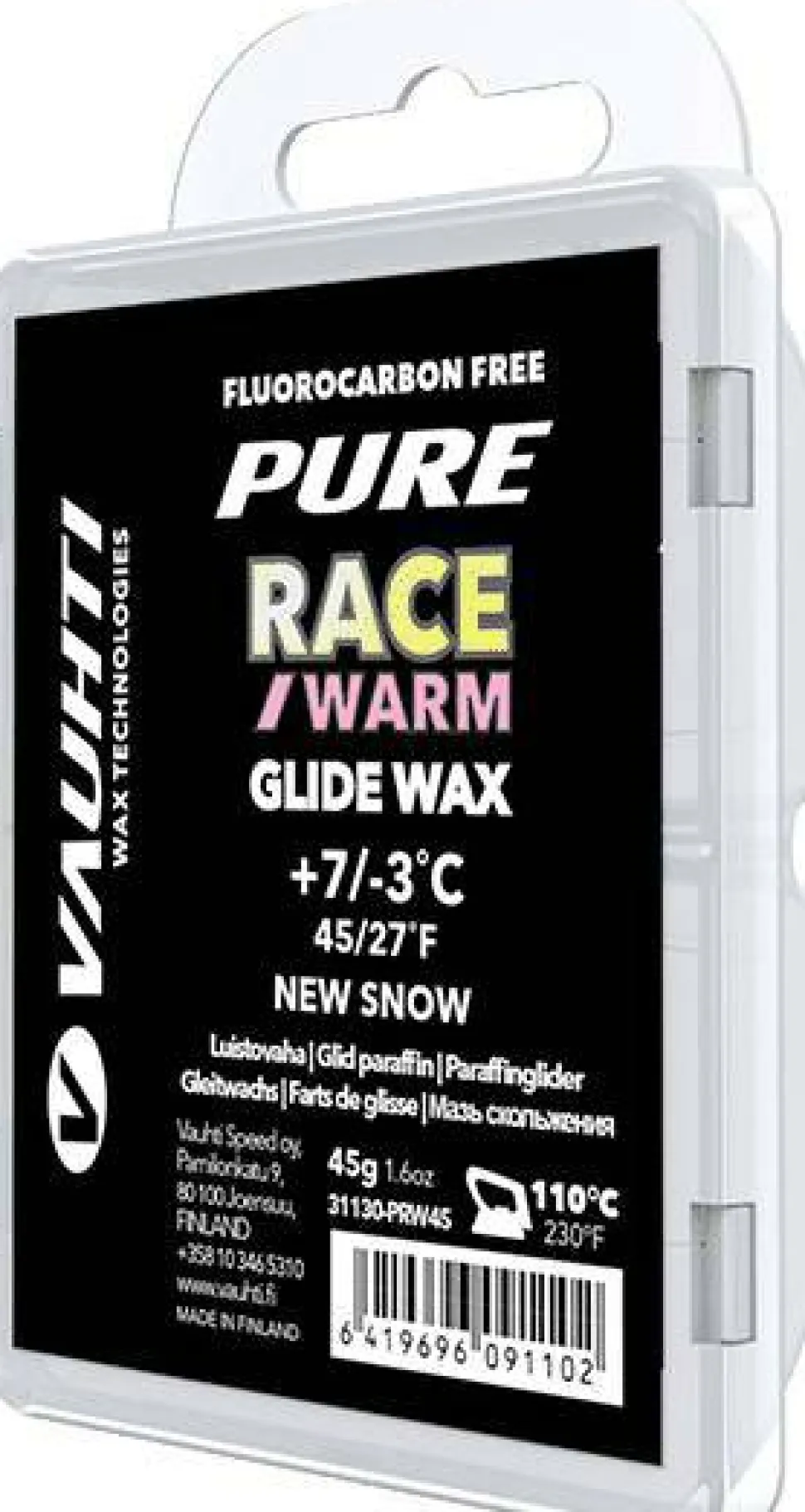 Vauhti Pure Race New Snow +7 ... -3ºC Warm